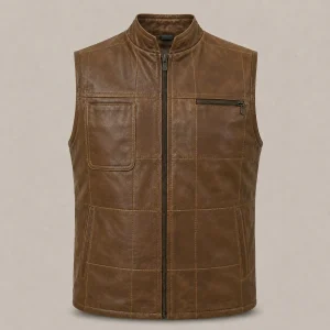 CHALECO DE BORREGO HOMBRE ESTILO VAQUERO PARA EPOCA DE OTOÑO INVIERNO